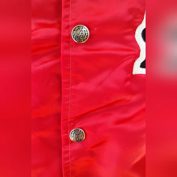 vintage '70s lacrosse Tyrol satin Snap jacketmens size medium